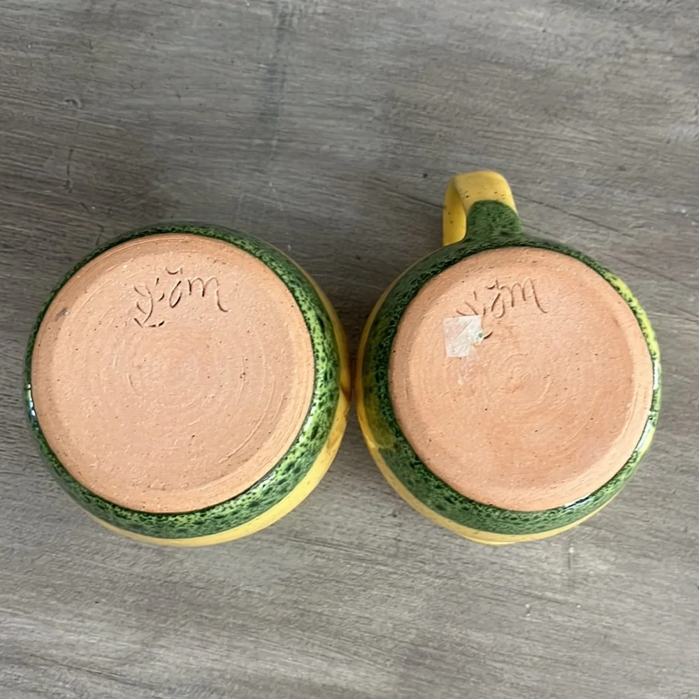 Handcrafted Pottery Sugar and Creamer Set